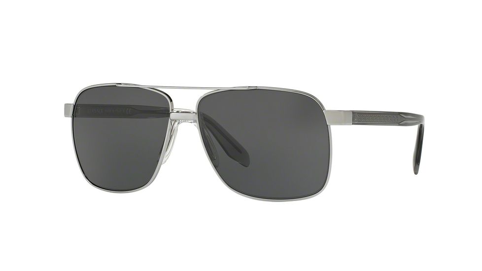 Versace VE2174 Sunglasses 100187-59 - Gunmetal Frame, Gray Lenses