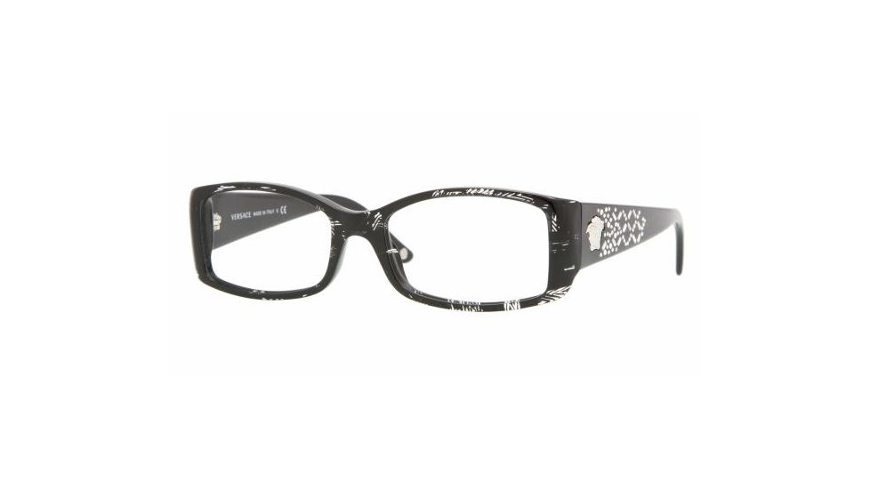 Versace VE3139B #883 - Black Spotted Crystal Demo Lens Frame