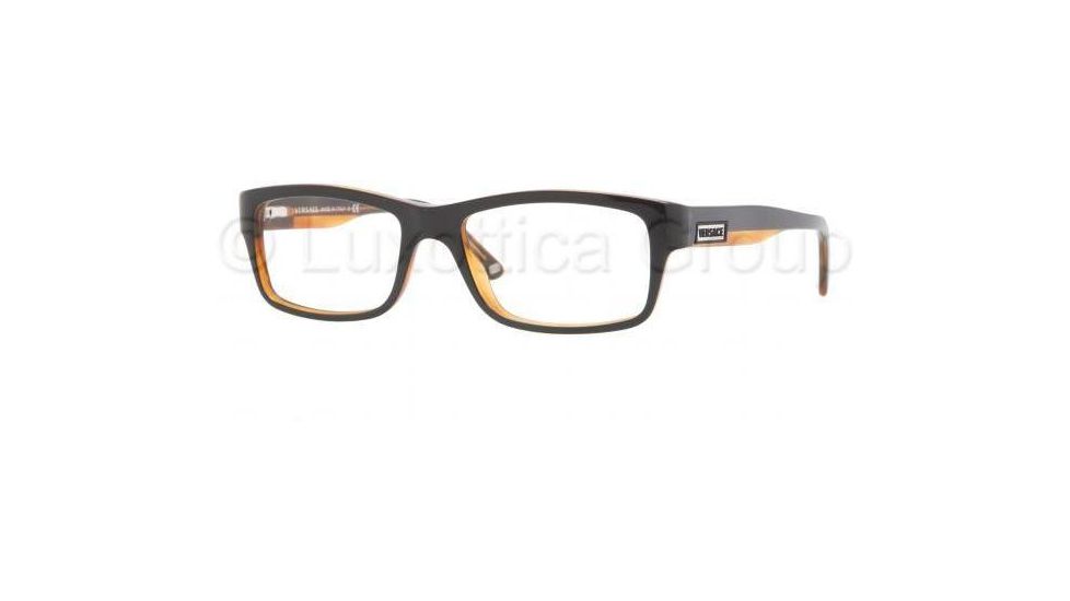 Versace VE3145 Eyeglass Frames 138-5317 - Black/Transparent Ora 