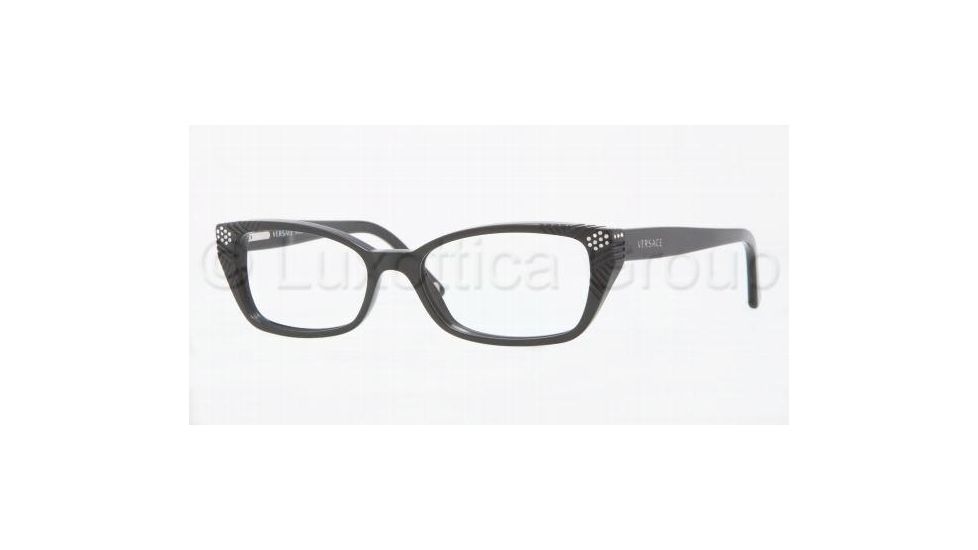 Versace VE3150B Eyeglass Frames GB1-5316 - Shiny Black 