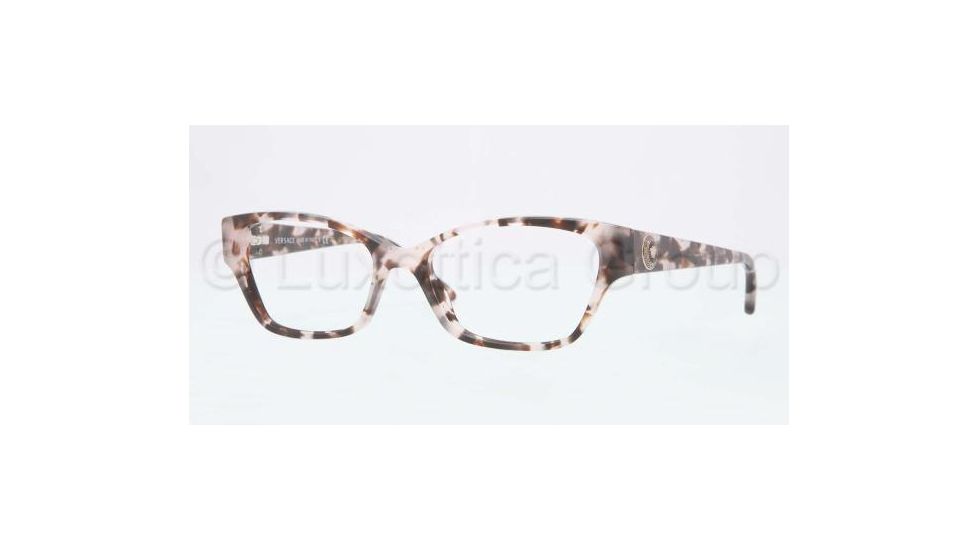 Versace VE3172 Eyeglass Frames 999-5216 - Pink Havana Frame, Demo Lens Lenses