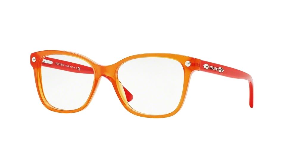 Versace VE3190 Bifocal Prescription Eyeglasses 5100-52 - Opal Orange Frame