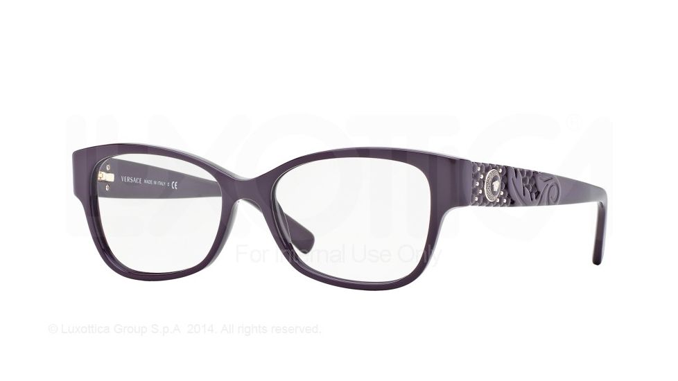 Versace VE3196A Bifocal Prescription Eyeglasses 5066-54 - Violet Frame