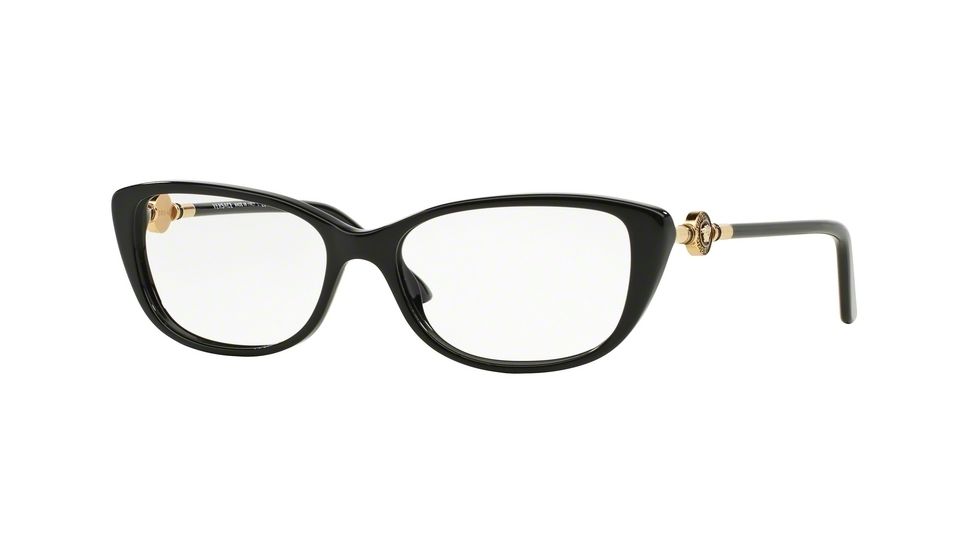 Versace VE3206 Eyeglass Frames GB1-52 - Black Frame