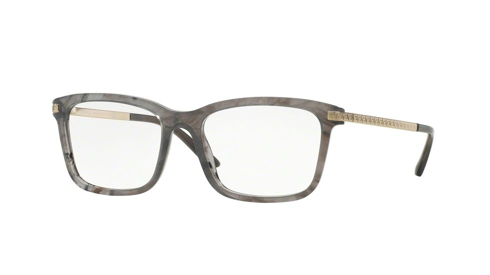 Versace VE3210 Eyeglass Frames 5147-53 - Striped Grey Frame