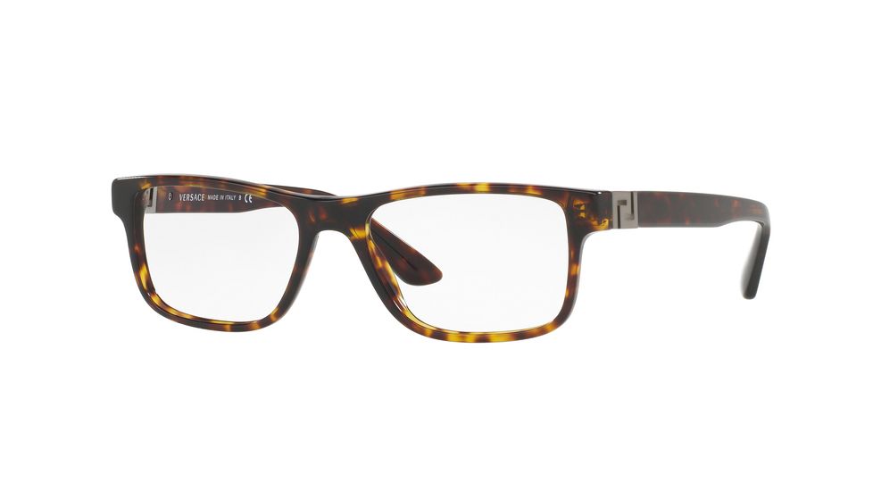Versace VE3211 Bifocal Prescription Eyeglasses 108-53 - Dark Havana Frame