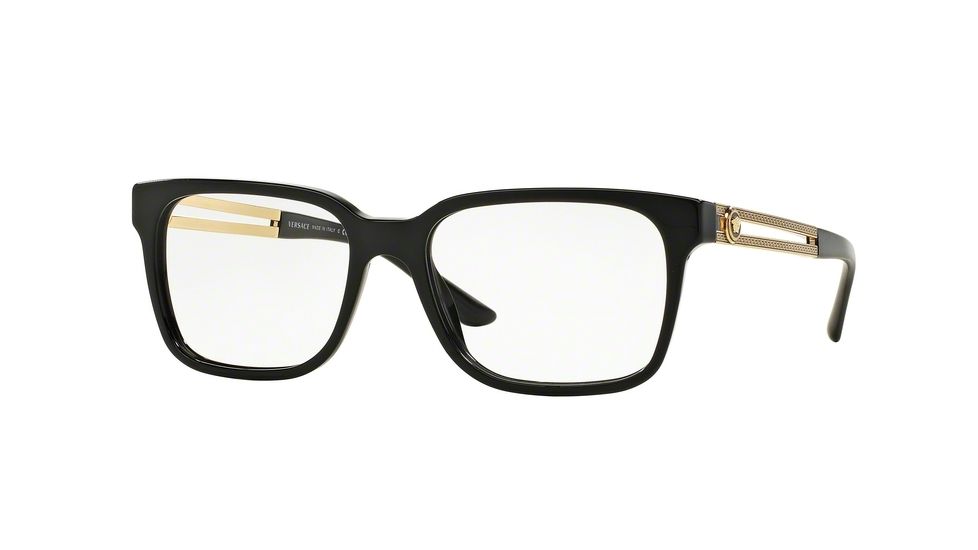 Versace VE3218A Bifocal Prescription Eyeglasses GB1-53 - Black Frame