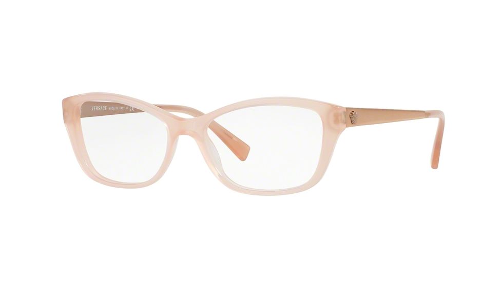 Versace VE3236 Single Vision Prescription Eyeglasses 5218-52 - Opal Pink Frame