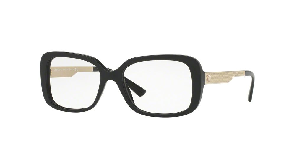 Versace VE3241 Progressive Prescription Eyeglasses GB1-52 - Black Frame