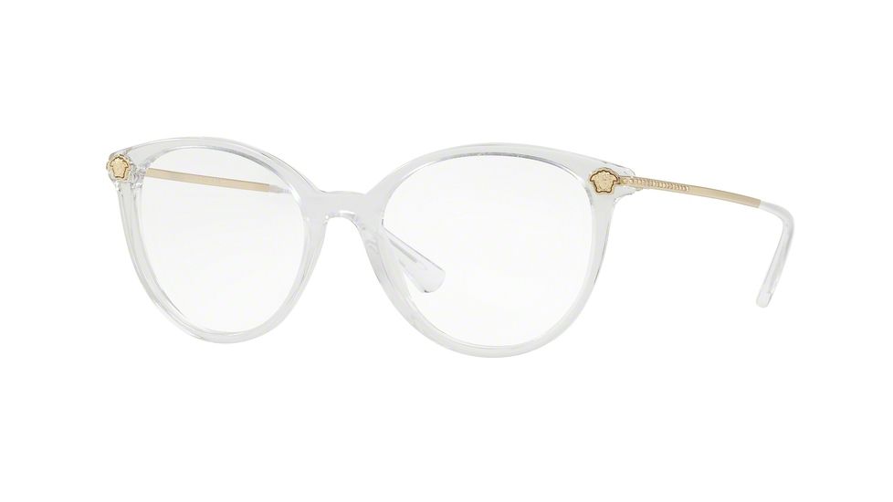 Versace VE3251B Progressive Prescription Eyeglasses 148-52 - Crystal Frame