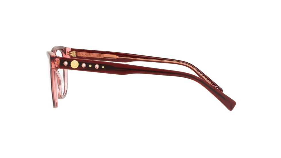 Versace VE3263B Prescription Eyeglasses, 52mm, Transparent / Red, VE3263B-5290-52-SV