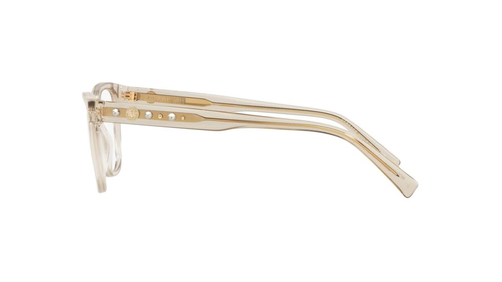 Versace VE3263B Prescription Eyeglasses, 52mm, Transparent Beige, VE3263B-5288-52-SV