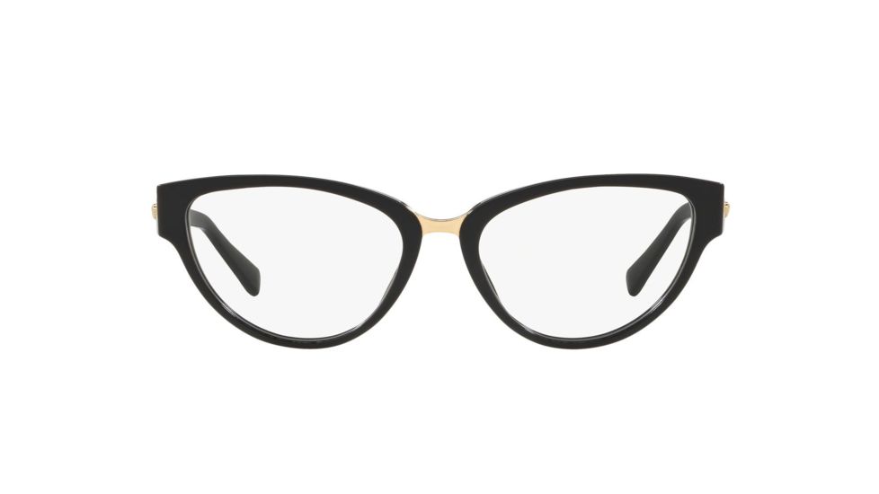 Versace VE3267A Eyeglass Frames GB1-53 - Black Frame