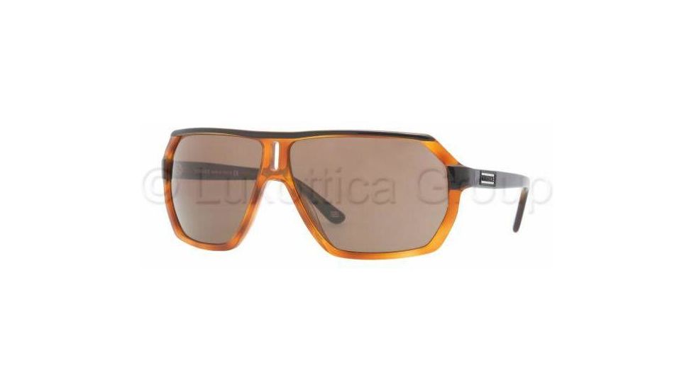 Versace VE4197 Sunglasses 138/73-6410 - Black/Orange Brown