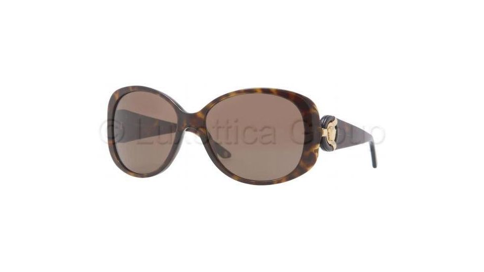 Versace VE4221 Sunglasses 108/73-5816 - Havana Frame, Brown Lenses