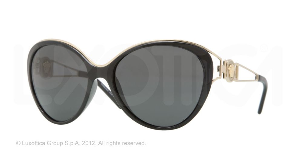 Versace VE4233 Bifocal Prescription Sunglasses VE4233-GB1-87-60 - Lens Diameter 60 mm, Frame Color Black