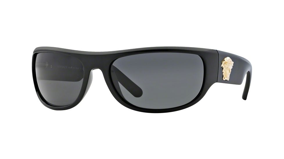 Versace VE4276 Single Vision Prescription Sunglasses VE4276-GB1-87-63 - Lens Diameter 63 mm, Frame Color Black