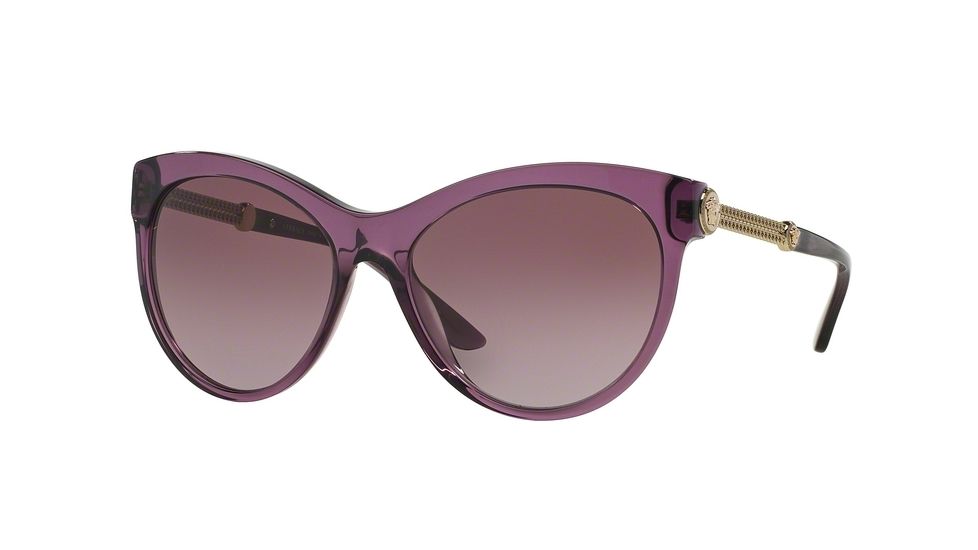 Versace VE4292A Sunglasses 50298H-57 - Transparent Violet Frame, Violet Gradient Lenses