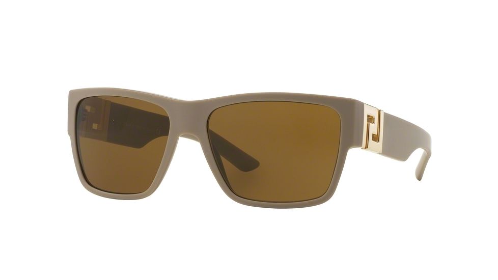 Versace VE4296A Sunglasses 514673-59 - Sand Beige Frame, Brown Lenses