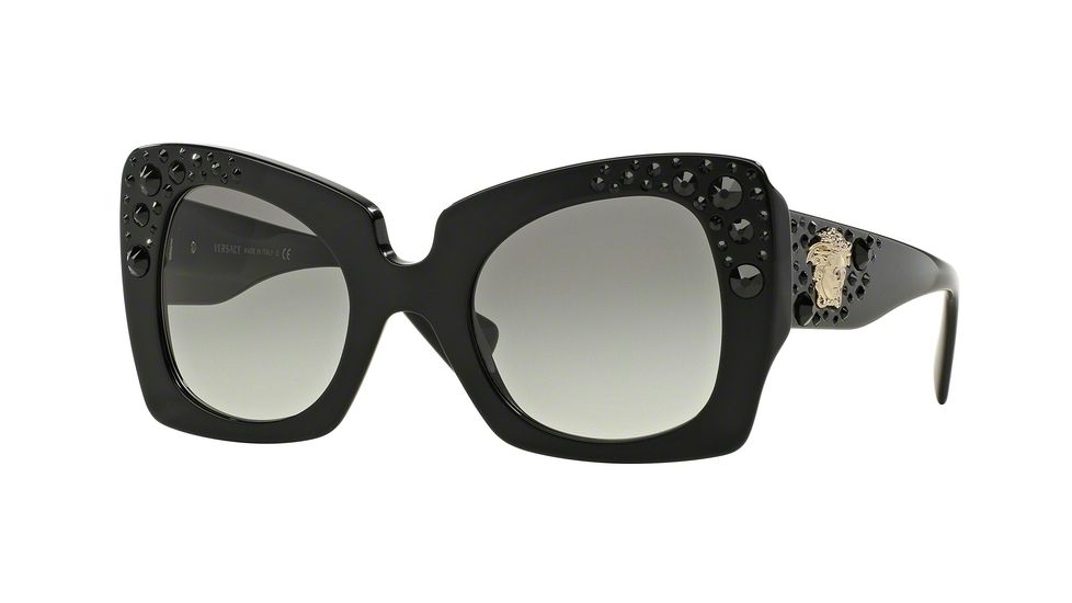 Versace VE4308B Progressive Prescription Sunglasses VE4308B-GB1-11-52 - Lens Diameter 52 mm, Frame Color Black