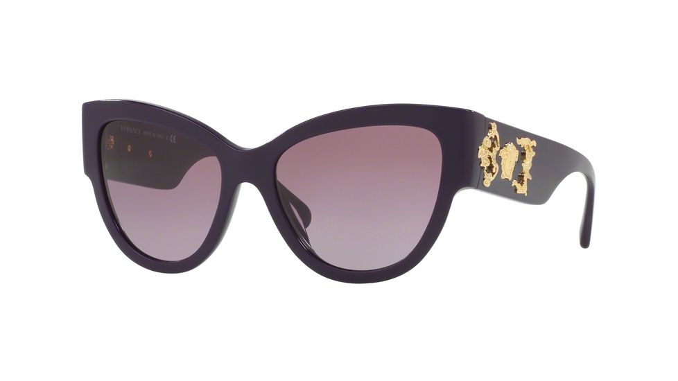 Versace VE4322 Single Vision Prescription Sunglasses VE4322-50648H-55 - Lens Diameter 55 mm, Frame Color Violet