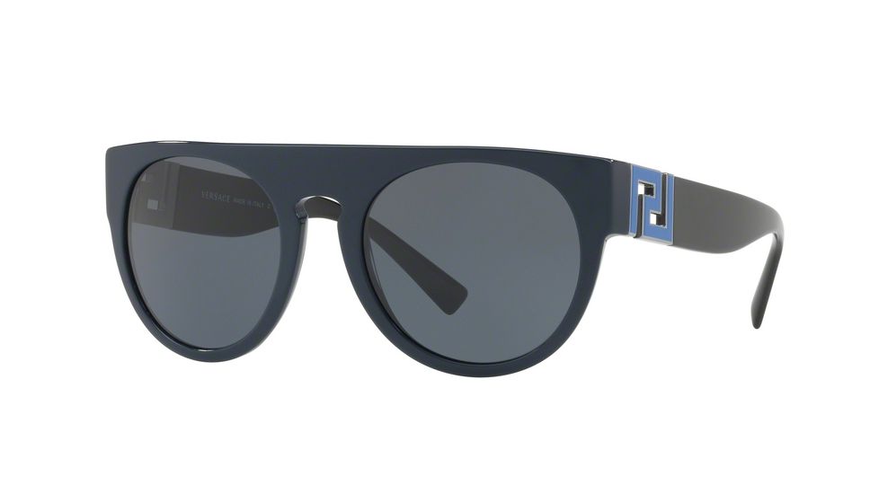 Versace VE4333 Sunglasses 523087-55 - Blue Frame, Grey Lenses