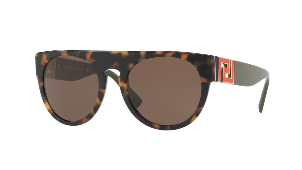 Versace VE4333 Sunglasses 523173-55 - Havana/white/black Frame