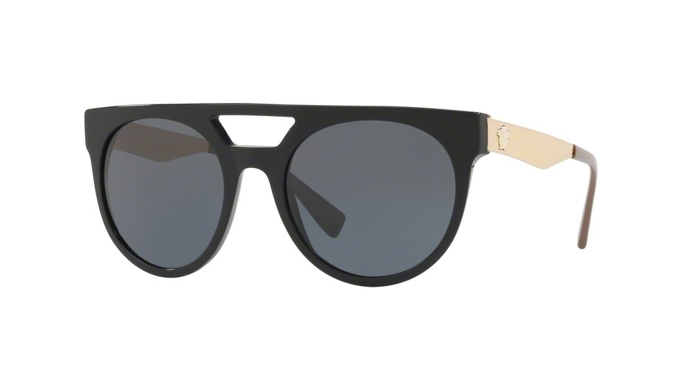 Versace VE4339 Bifocal Prescription Sunglasses VE4339-524887-55 - Lens Diameter 55 mm, Frame Color Black/Beige