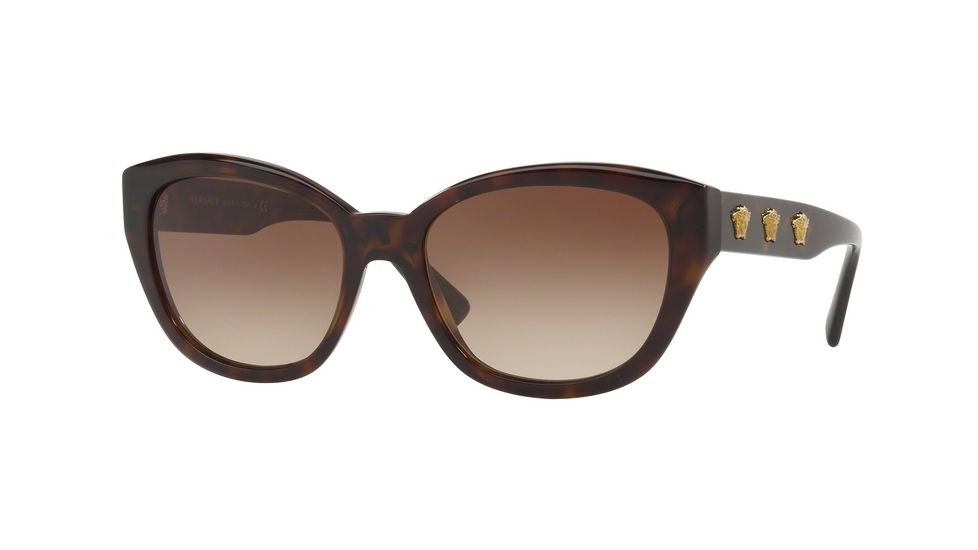 Versace VE4343A Progressive Prescription Sunglasses VE4343A-108-13-56 - Lens Diameter 56 mm, Frame Color Havana