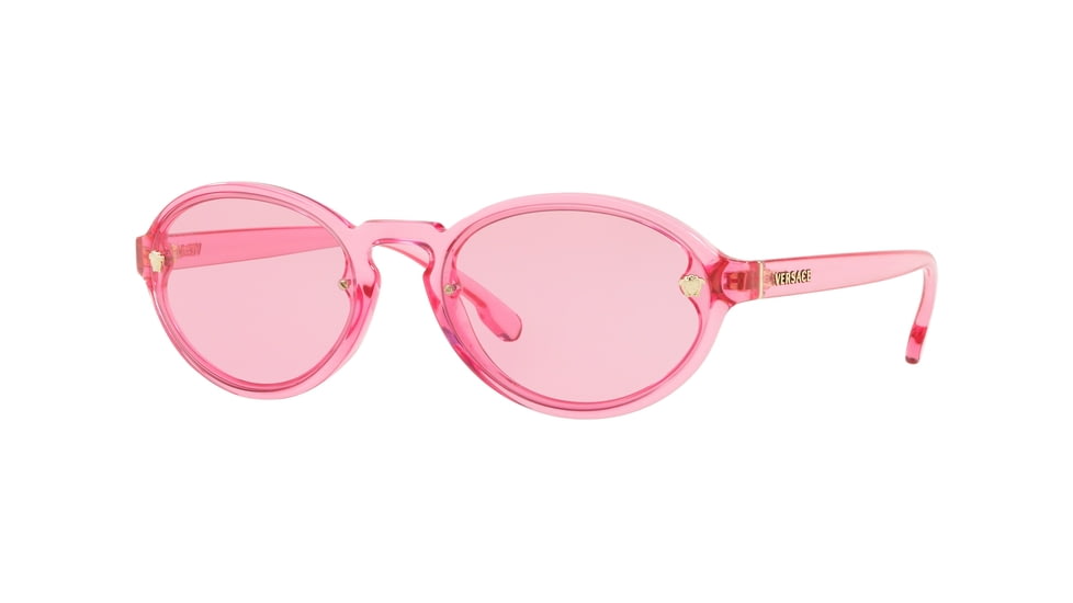 Versace VE4352 Sunglasses 5278/5-54 - Transparent Pink Frame, Pink Lenses