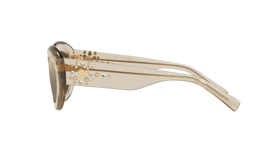 Versace VE4355B Prescription Sunglasses, 52mm, Transparent Beige, VE4355B-52885A-52-SV