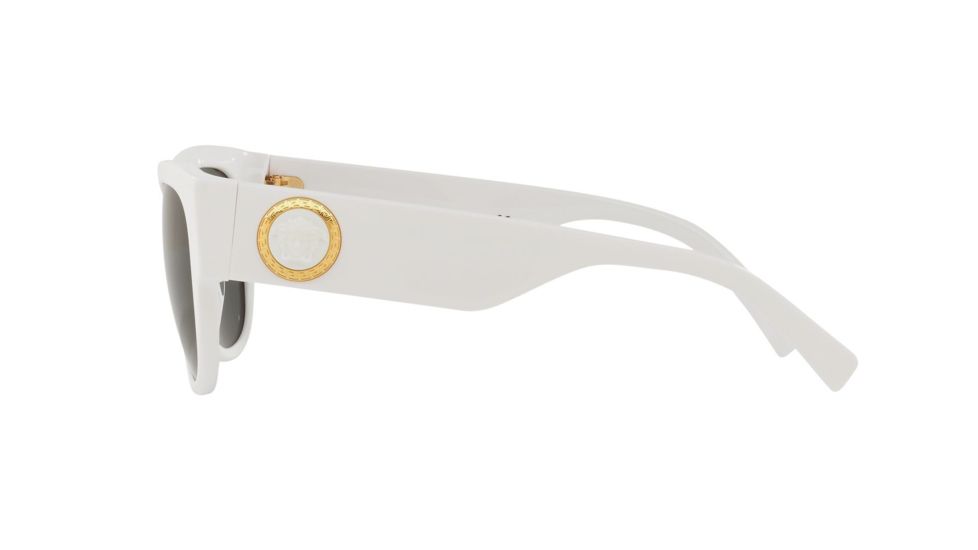 Versace VE4359 Bifocal Prescription Sunglasses, 55mm, White, VE4359-401-87-55-BI