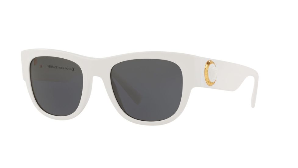 Versace VE4359 Bifocal Prescription Sunglasses, 55mm, White, VE4359-401-87-55-BI