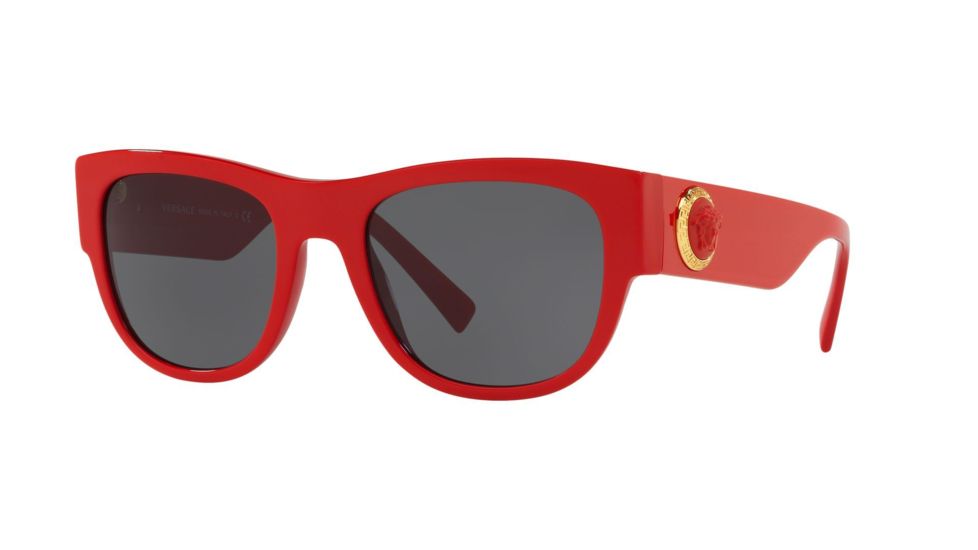 Versace VE4359 Bifocal Prescription Sunglasses, 55mm, Red, VE4359-506587-55-BI