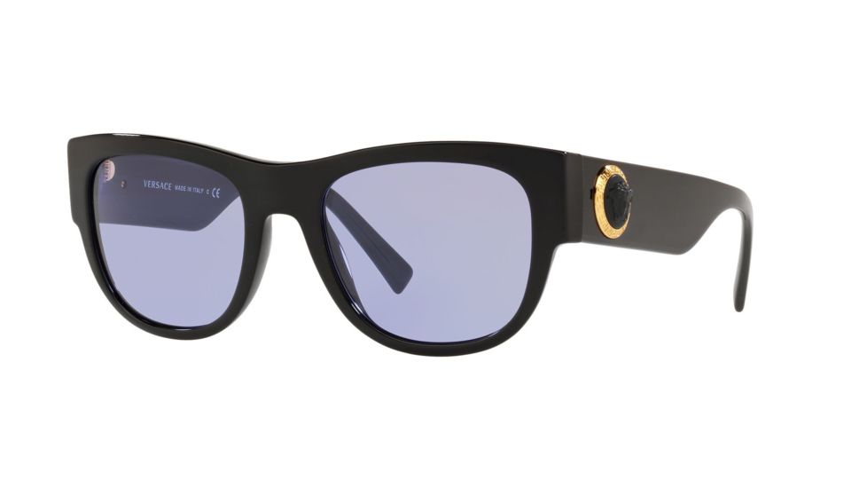 Versace VE4359 Bifocal Prescription Sunglasses, 55mm, Black, VE4359-GB1-1A-55-BI