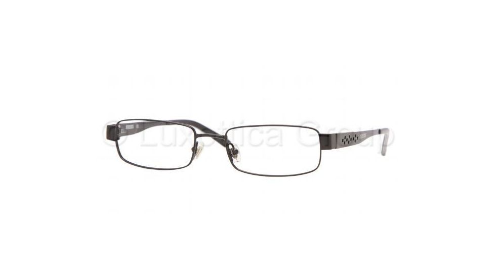 Versus VR 7067 Eyeglasses Styles Shiny Black/Silver Frame w/Non-Rx 50 mm Diameter Lenses