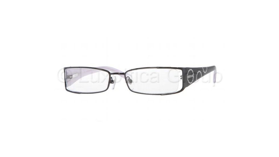 Versus VR 7071 Eyeglasses Styles Shiny Black/Silver Frame w/Non-Rx 49 mm Diameter Lenses