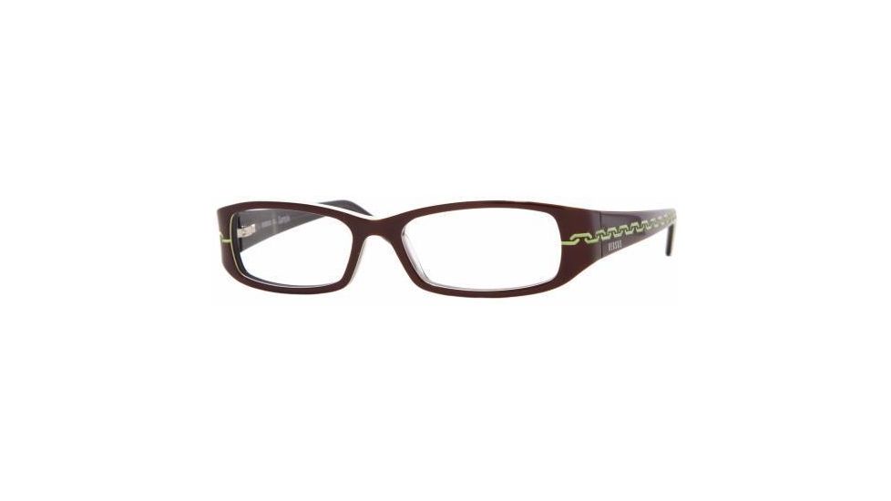 Versus VR8059-573-5215 Eyeglasses Frames Top Brown On Transparent Gray Frame / 52 mm Lenses