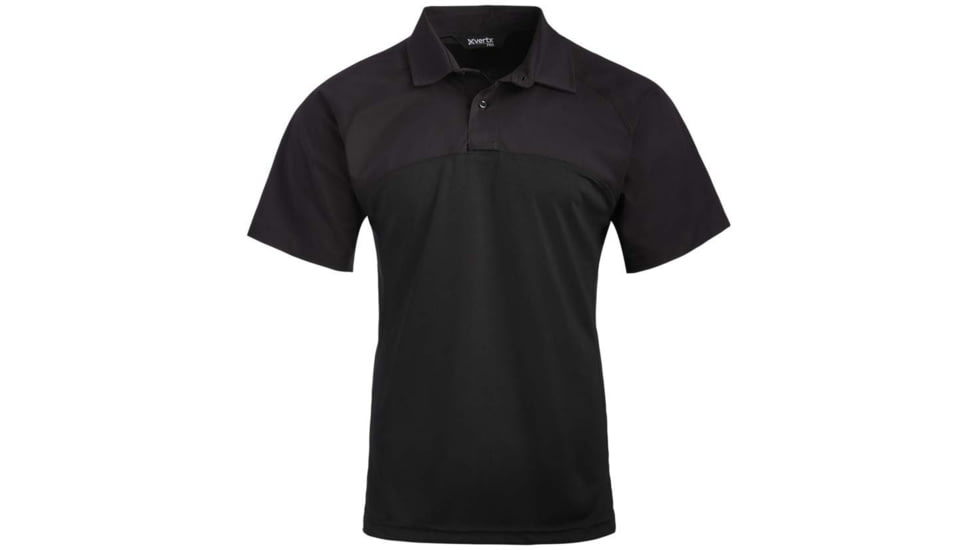 Vertx Fusion Flex Performance Hybrid Shirt - Short Sleeve, Black - VTX8250BK3XLNA