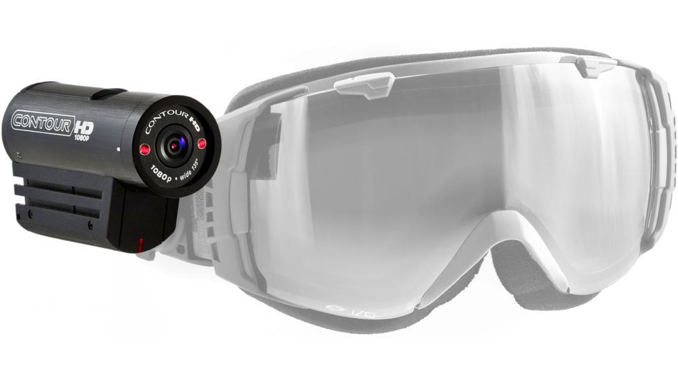 VholdR Contour HD 1080p Wearable Camcorder on goggles (not included)