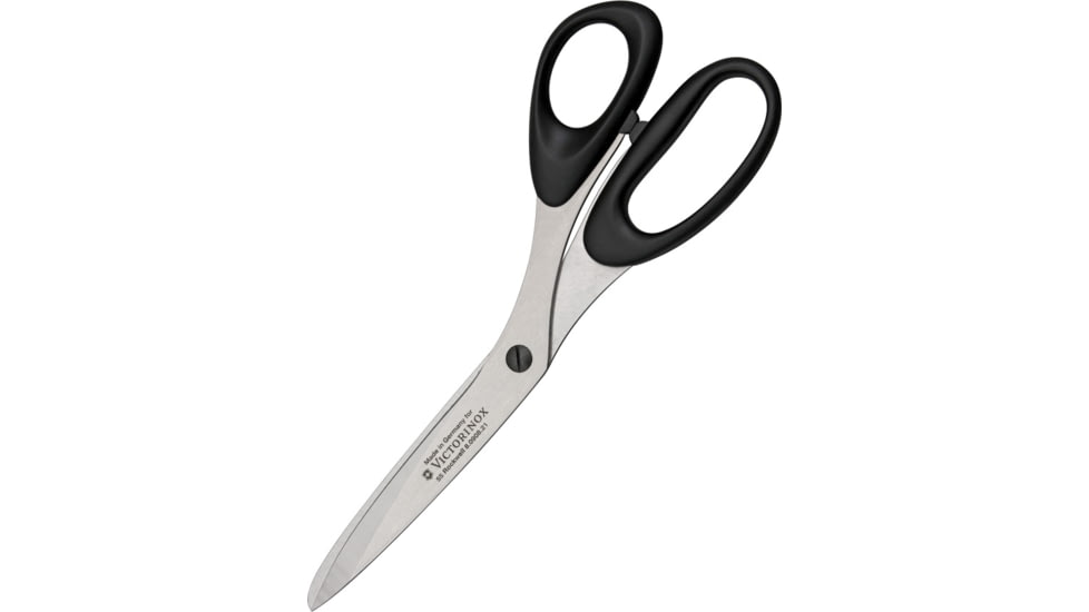 Victorinox Bent Household Scissors Black, 8.5 overall, Black polypropylene handle, 8.0908.21-X1