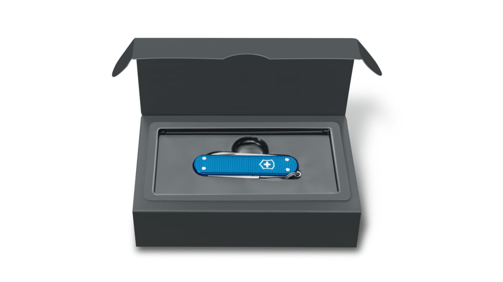 Victorinox Classic Alox Limited Edition 2020 Swiss Pocket Knife, Ribbed, Aqua Blue, 58mm, 0.6221.L20