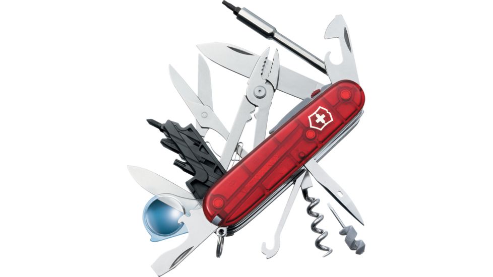 Victorinox CyberTool Lite Translucent Swiss Army Knife Ruby 53969