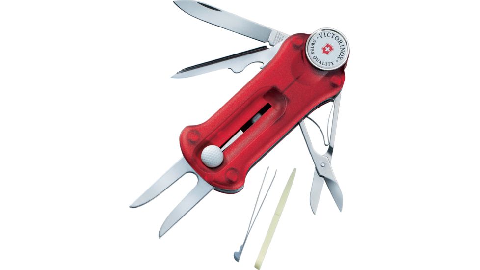 Victorinox GolfTool Translucent Swiss Army Pocket Tools Ruby 53962