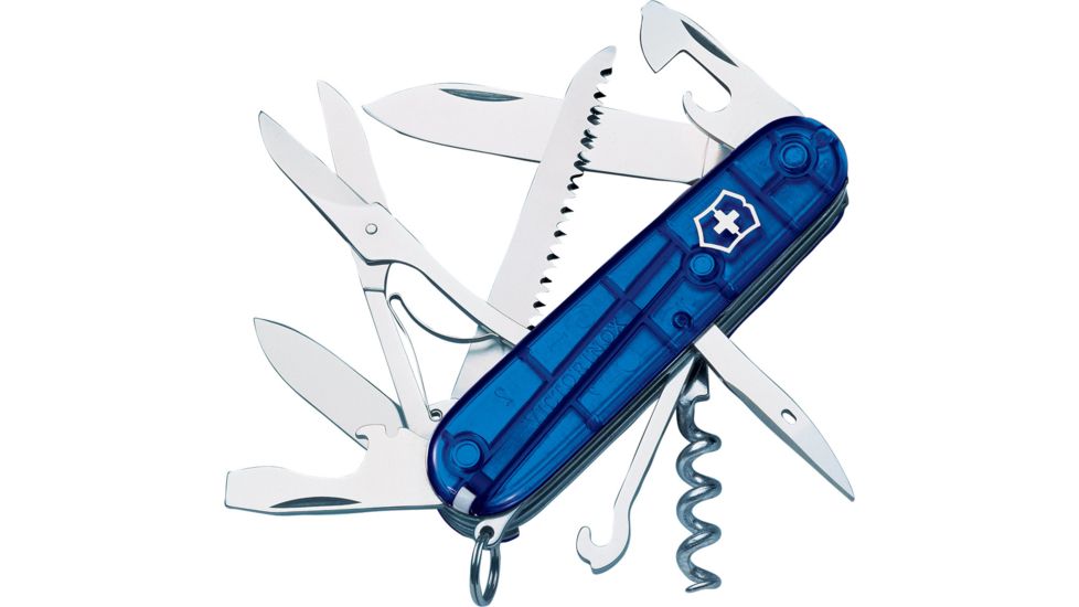 Victorinox Huntsman Translucent Swiss Army Knife Sapphire 53206