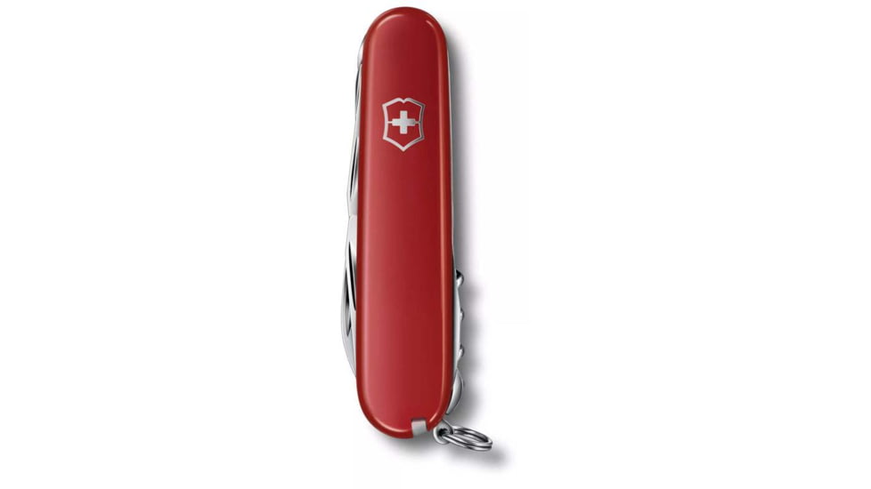 Victorinox Huntsman Pocket Knife, 3.5in Closed Blade, Stainless Steel, Red ABS Handle, 1.3713-X6