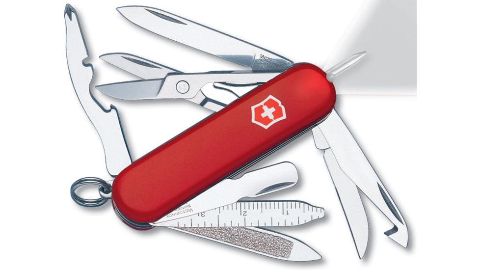 Victorinox Midnite MiniChamp Swiss Army Knives, Colors Victorinox Midnite MiniChamp Swiss Army Knives Red