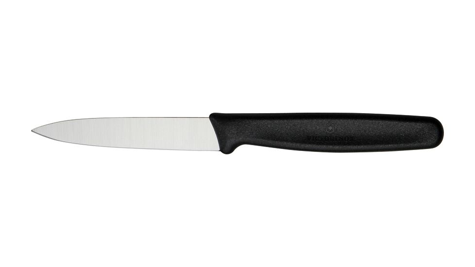 Victorinox Paring Knife, 3.25in. blade, stainless blades and black nylon handle VN40600