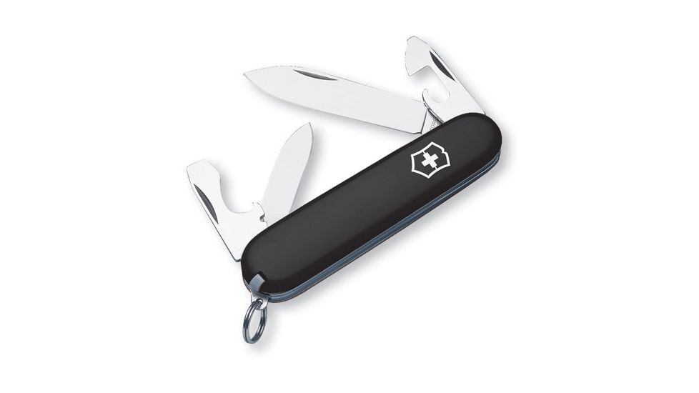 Victorinox Pocket Knife - Recruit Swiss Army Knives, Colors Victorinox Recruit Swiss Army Knives Black 0.2503.3R-X1