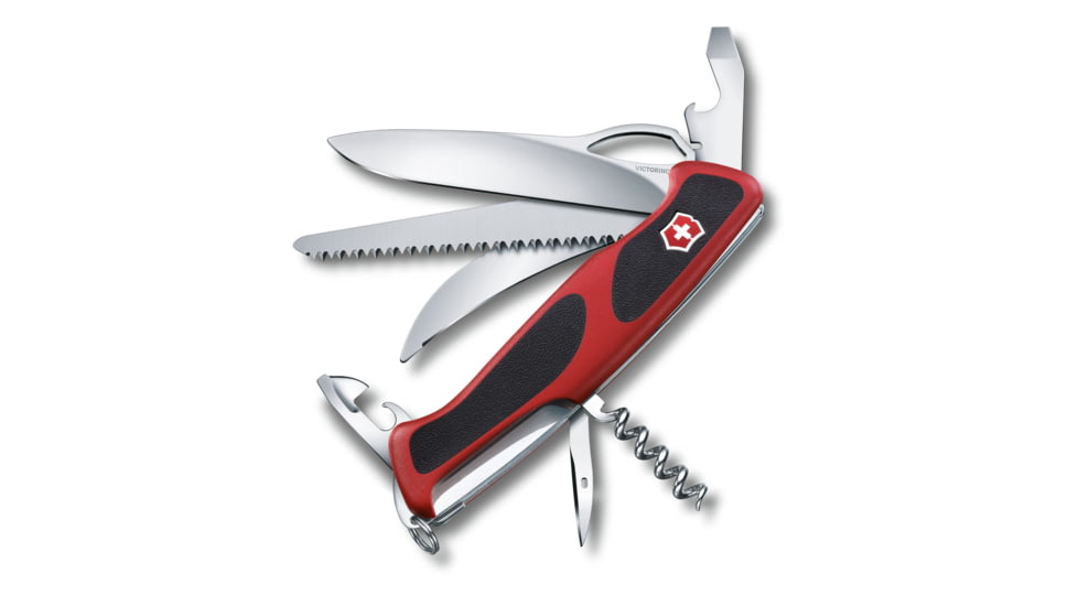 Victorinox RangerGrip 57 Hunter Swiss Pocket Knife, Red/Black, 130mm, 0.9583.MC-X2